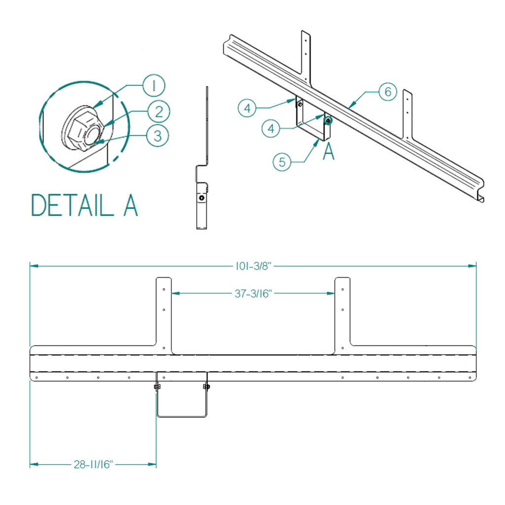 73528691-1, BUMPER SUB ASM, LITE WEIGHT