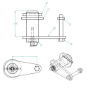 55003483, HINGE PIN ASSEMBLY, 3-1/4" LONG
