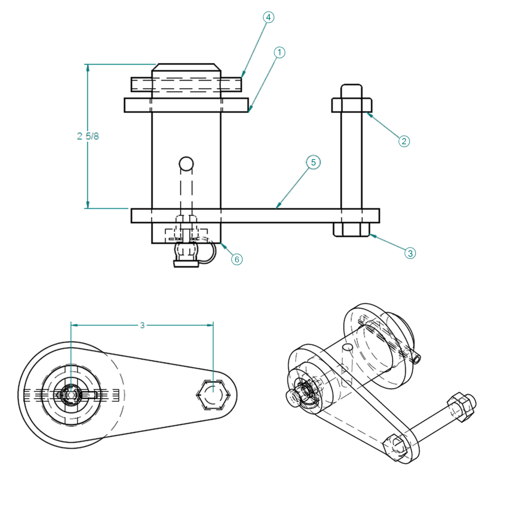 55003483, HINGE PIN ASSEMBLY