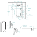 56003362, ALUMINUM BULKHEAD MANDOOR ASSEMBLY, DRIVER SIDE FOR DUMP TRAILERS, RECTANGLE STYLE