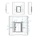 56001627, ALUMINUM BULKHEAD MANDOOR ASSEMBLY 47" TALL, FOR TRANSFER TRAILERS