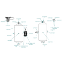 90004067-1 (RELATED PARTS) (2) 12" AIR TANKS & 2S-1M ABS, FRAME NF CLOSED TANDEM. W/ LIFT AAT LIFT