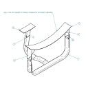 58011000-2, TIRE CARRIER ASSEMBLY WELD ON ALUMINUM HALF ROUND