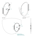 56003564, MAN DOOR ASSEMBLY, RADIUS BULKHEAD ALUMINUM HALF ROUND