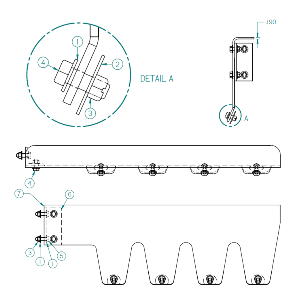 73520255, FENDER BRACKET ASSEMBLY, INSIDE ANGLE, LEFT SIDE