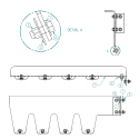 73520256-1, FENDER BRACKET ASSEMBLY, OUTSIDE ANGLE, RIGHT SIDE