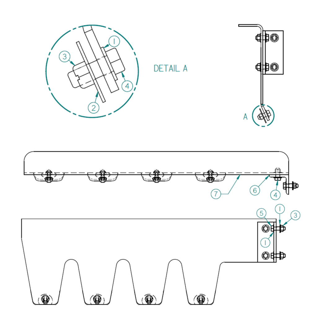 73520256-1, FENDER BRACKET ASSEMBLY, OUTSIDE ANGLE, RIGHT SIDE