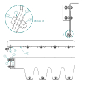 73520256, FENDER BRACKET ASSEMBLY, OUTSIDE ANGLE, LEFT SIDE