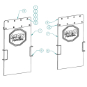 73522022, MUDFLAP ASSEMBLY, PAIR, 24 X 36 W/ANTI-SAIL BRACKET