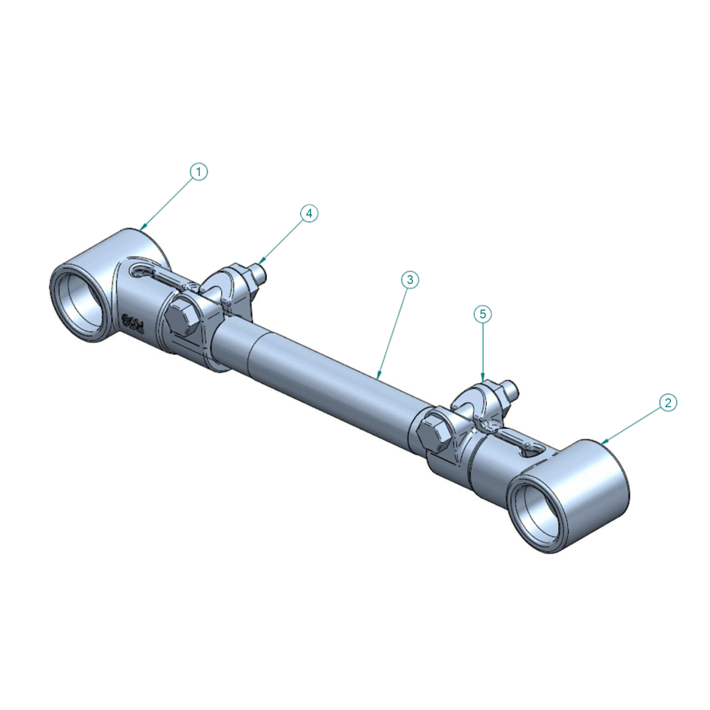 K-53100012, 21M REAR ADJUSTABLE TORQUE ARM 13-3/4