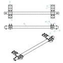 58003803-2, REAR END PIN & SHOE 96W (STD.) NO BUSHINGS