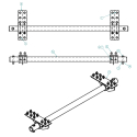 58003803-3, REAR END PIN & SHOE (STD.) 102 NO BUSHINGS