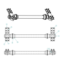 58003803-96, REAR END PIN & SHOE (STD.) 96 HAS BEEN REPLACED WITH PART#58003803-2