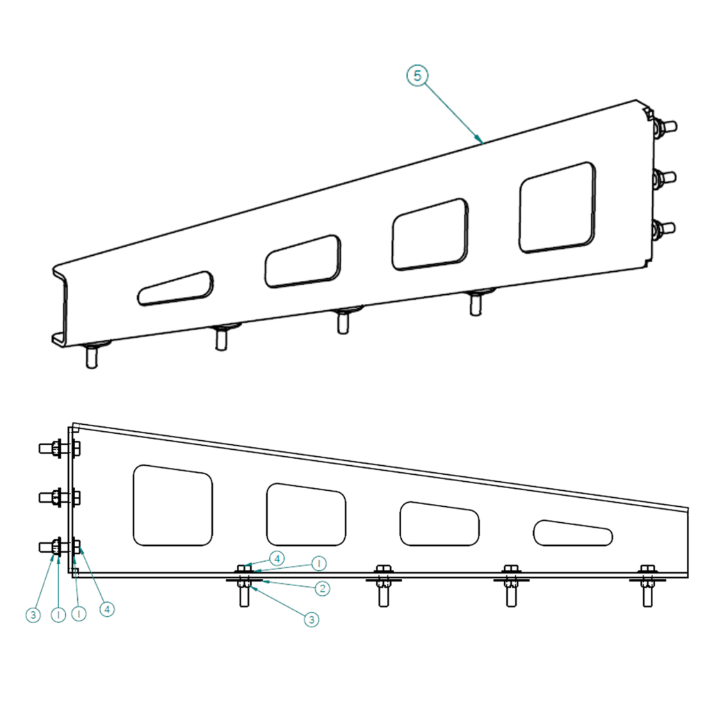 73520054, FRONT FENDER BRACKET CS ASSEMBLY W/ HARDWARE