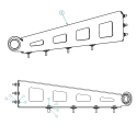 73520056, FRONT FENDER BRACKET CS W/ LIGHT ASSEMBLY W/ HARDWARE