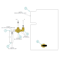 77001100, BALL VALVE ASSEMBLY W/ BRACKET