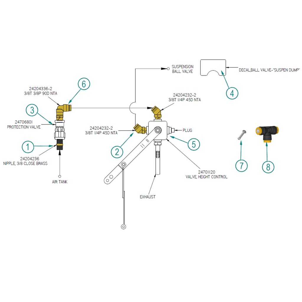 77002041, SUSPENSION CONTROL ASSEMBLY