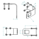 55007981-1, STEEL PADDLE ASSEMBLY, SSMF, WITH BOLTS