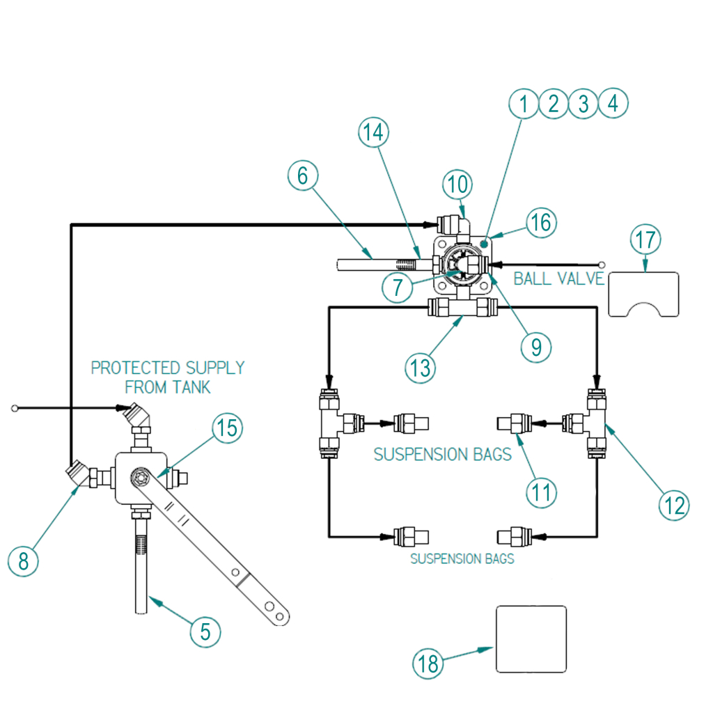 90001021-2, SUSPENSION CONTROL KIT 2S1M