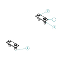 90004014, 9.5" AIR TANK MOUNTING HARDWARE KIT, RUBBER PADS, FOR FRAME OR FRAMELESS