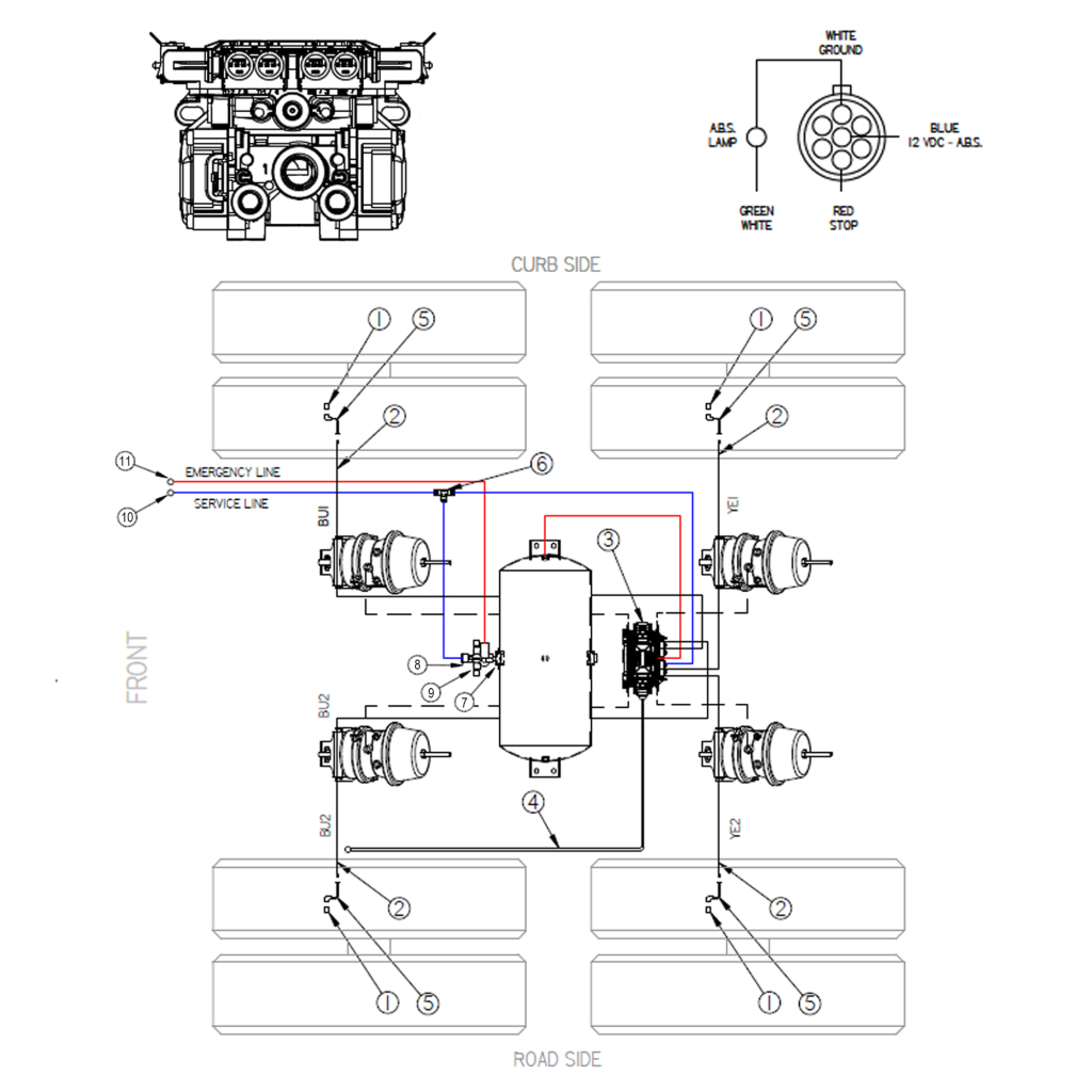 90100103-4, ABS SYSTEM, 4S2M