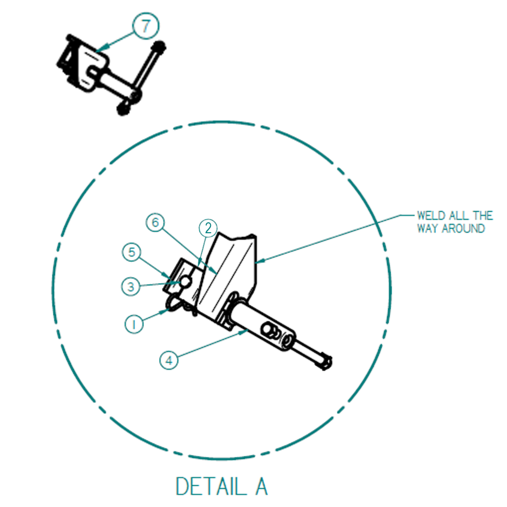 55000120, TAILGATE WINDER ASSEMBLY, 45 DEGREE SSI