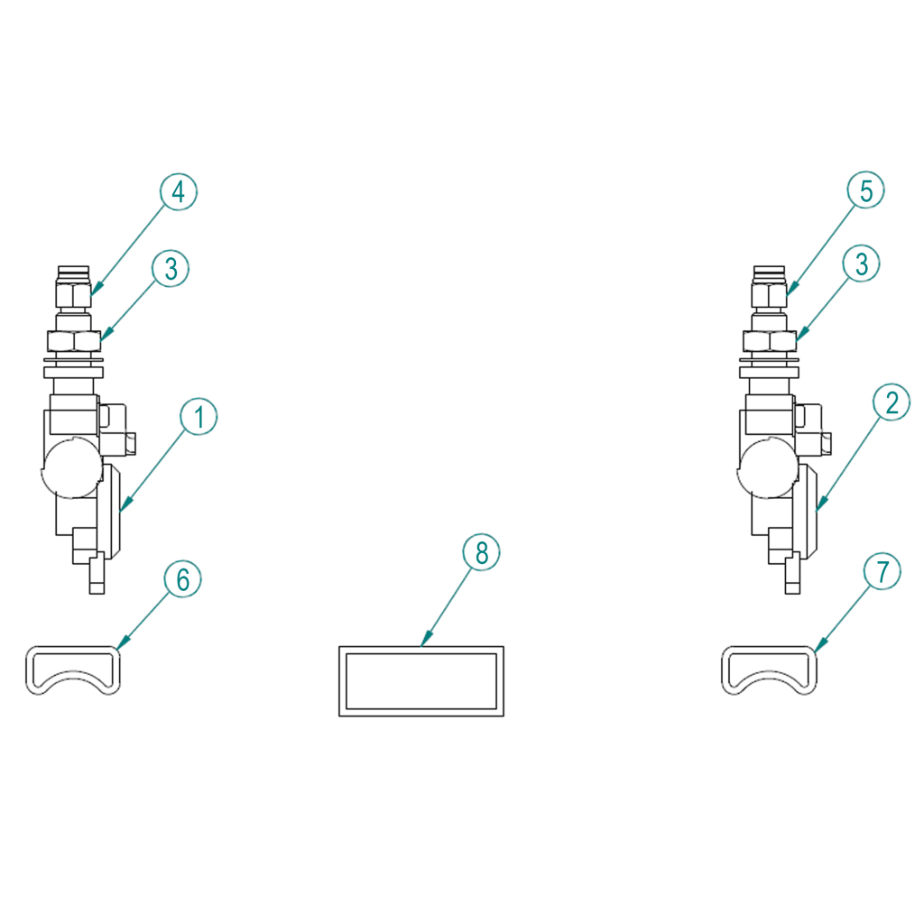 58002920, GLADHAND KIT, FRAME TYPE