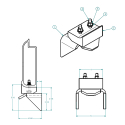 55000461-1, SIDE SWING TAILGATE RISER ASSEMBLY, NYLATRON, SMOOTH SIDE GATE