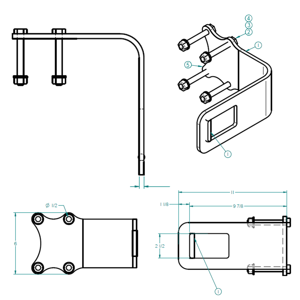 STEEL PADDLE LATCH ASSEMBLY, SHEET & POST MOVING FLOOR W/ SMOOTH SIDE GATE, W/ BOLTS
