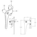 K-56003330-1, MANDOOR HANDLE ASSEMBLY (PART SALES KIT)