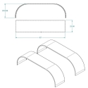 K-71000130-107, FULL FENDERS, PAIR BRITE, FOR SEMI/TRUCK