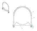 K-73456529, 8" HOSE TUBE HARDWARE KIT