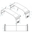 K-FENDER-2, FULL FENDER KIT, TANKER BRITE, FOR SEMI/TRUCK