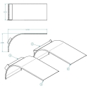 K-FENDER-3, HALF FENDER KIT, W/FRONT CAPS, TANKER BRITE FOR SEMI/TRUCK